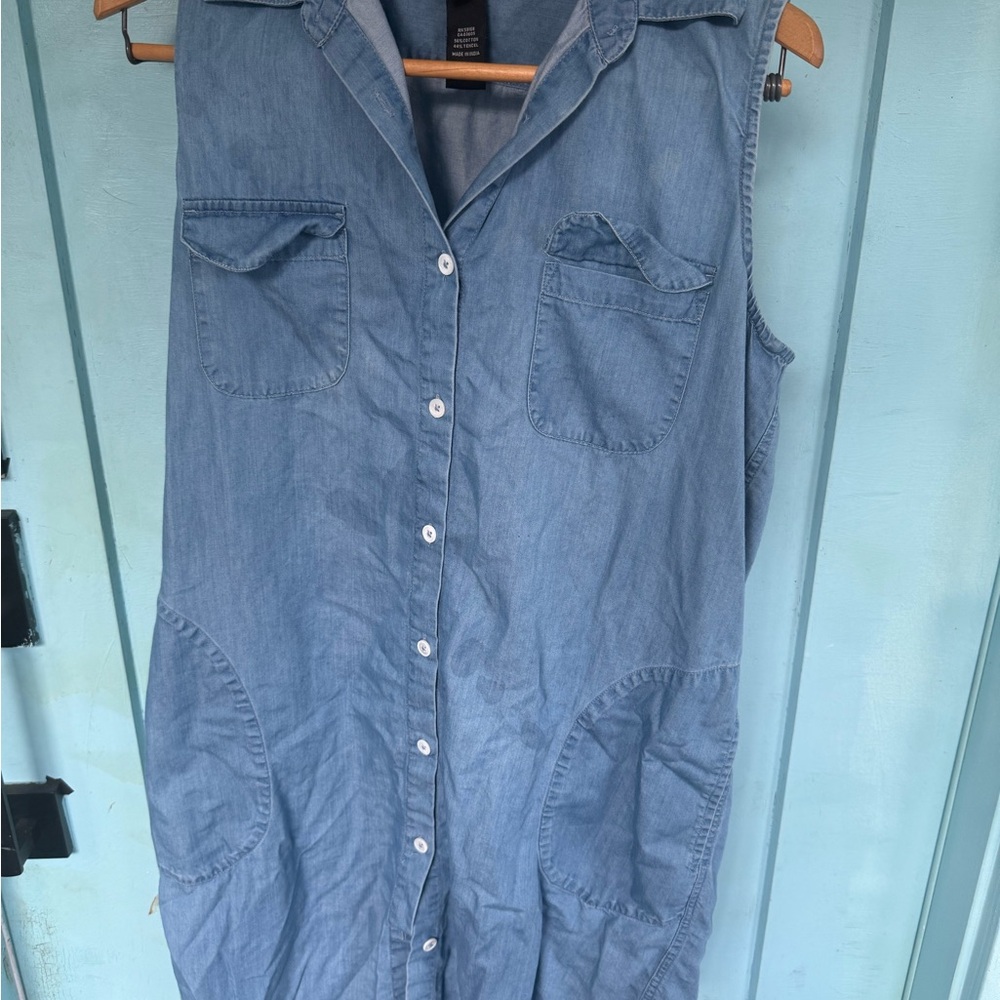 Karen Kane Light Blue Denim Dress